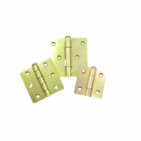 노란색 아연 도금 가구 경첩 철 경첩