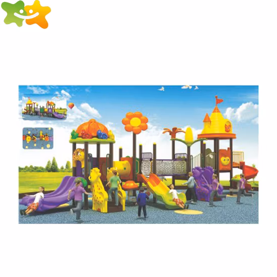 그네 세트가 있는 야외 어린이 놀이터 놀이터 장비 슬라이드